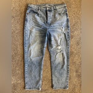 Women’s Old Navy extra high-rise sky-hi straight secret slim pockets